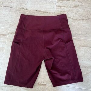 Banana Republic Deep Burgundy Bike Shorts